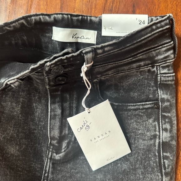 NWT Kancan Black High Waist Flare Jeans 24 - Picture 7 of 10